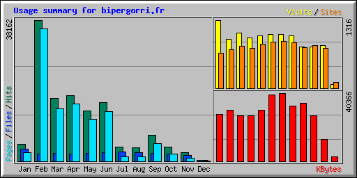 Usage summary for bipergorri.fr